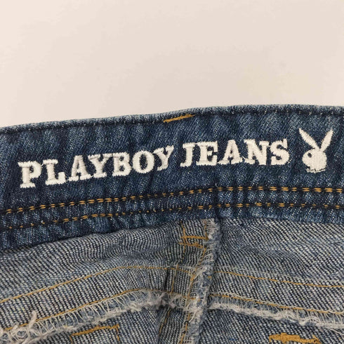 プレイボーイ PLAYBOY ダメージ加工 ローライズデニムパンツ y2k レディース